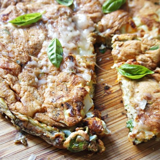 Receita de Omelete Suflê de Alcachofra e Pimentão
