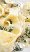 Receita Tagliatelle com Molho de Espinafre do Jamie Oliver