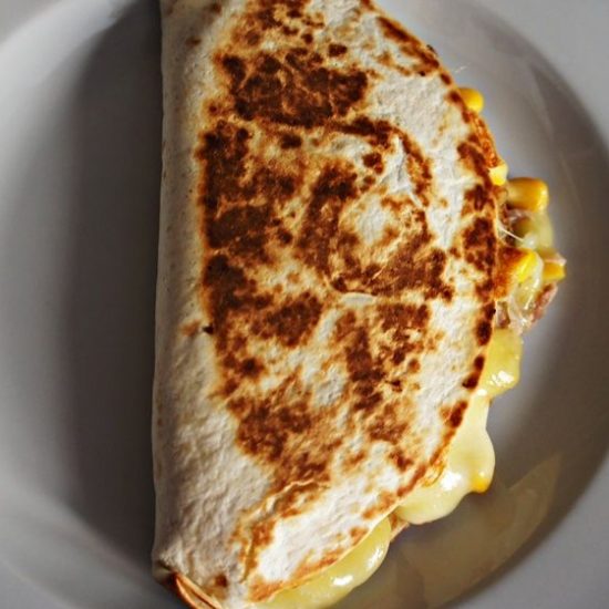 Quesadilla de Atum e Milho