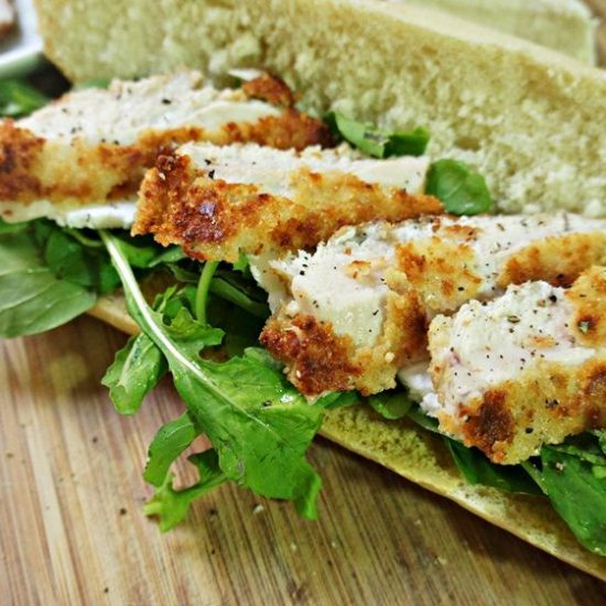 Receita de Sanduíche de Peito de Frango à Milanesa
