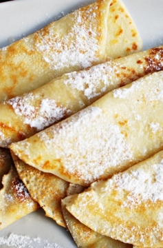 Receita de Panqueca Inglesa com Mel e Limão