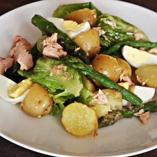 Receita de Salada de Aspargos e Atum
