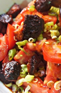 Salada de Tomate e Chorizo do Jamie Oliver