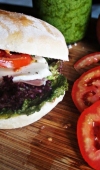 Sanduíche Italiano com Parma e Pesto