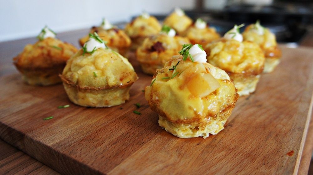 Receita de Mini Frittata de Chouriço e Batata