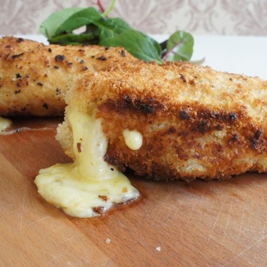 Receita de Peito de Frango Recheado com Queijo