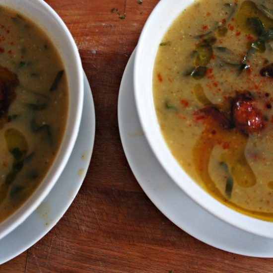 Receita de Caldo Verde com Chouriço