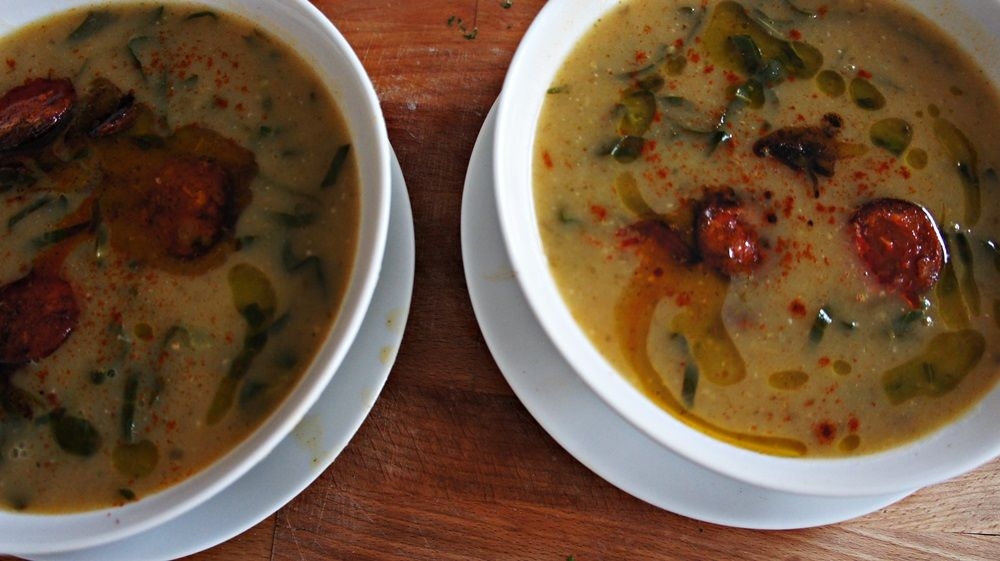 Receita de Caldo Verde com Chouriço