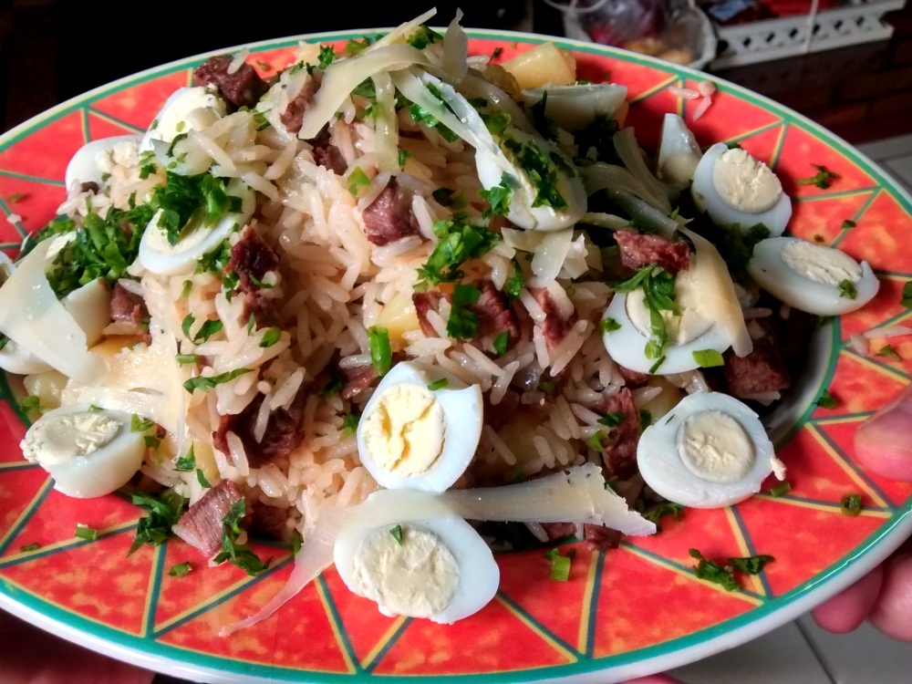 Receita de Arroz de Carreteiro com Sobra de Churrasco