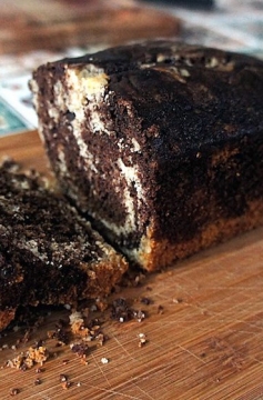 Bolo Mármore de Baunilha e Chocolate sem Glúten, Fofinho, Úmido com Iogurte Grego