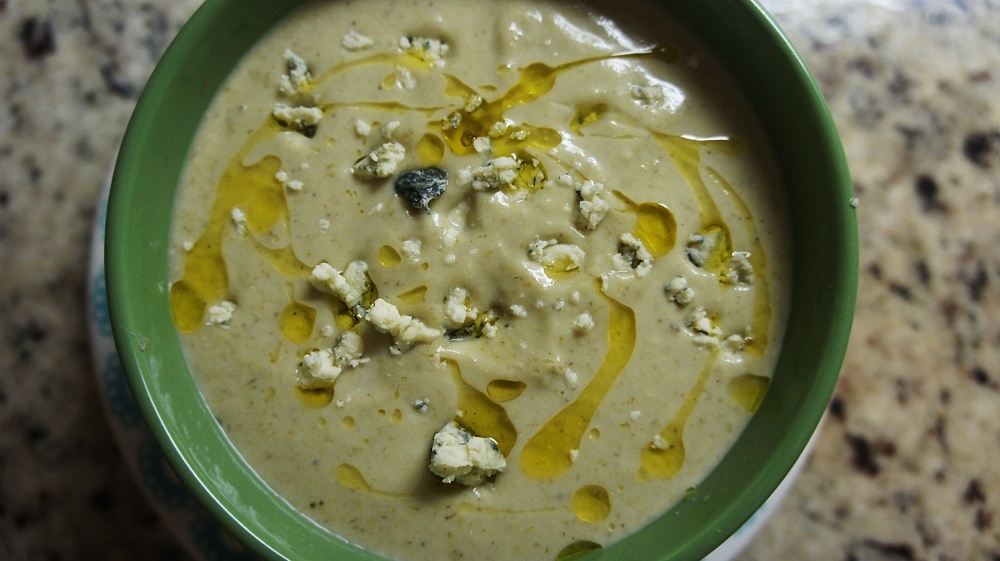 Receita de Creme de Brócolis e Queijo Gorgonzola