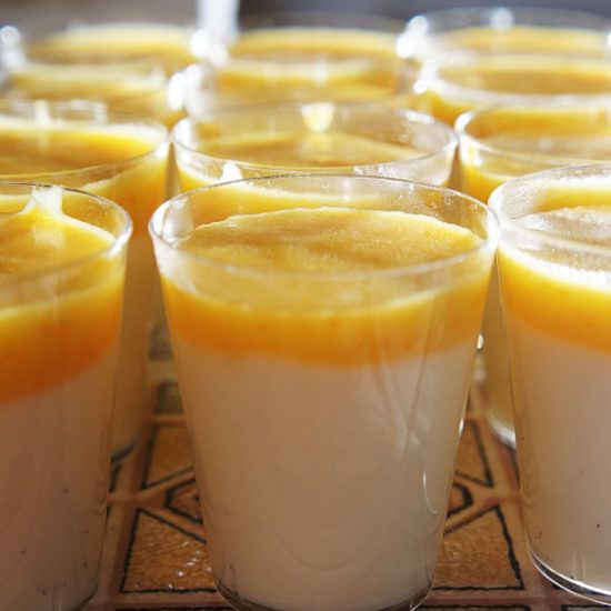 Receita de Panna Cotta de Poncã (Tangerina, Bergamota ou Mexerica)