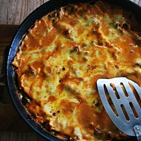 Receita de Lasanha Bolonhesa de Frigideira