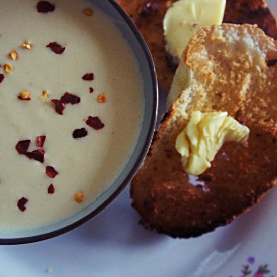 Receita de Creme de Alho-Poró e Batata
