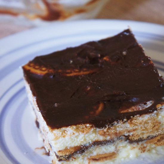 Receita de Pavê de Chocolate e Creme de Baunilha