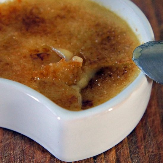 Receita de Creme Brûlée de Laranja e Canela