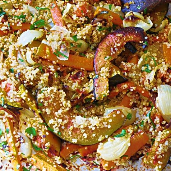 Receita de Legumes Assados com Quinoa