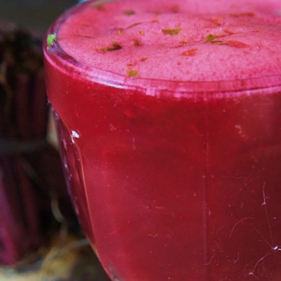 Receita de Suco de Beterraba, limão e Gengibre