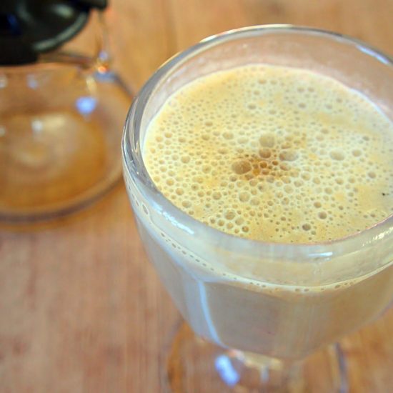 Receita de Vitamina de Banana e Leite Condensado com Café