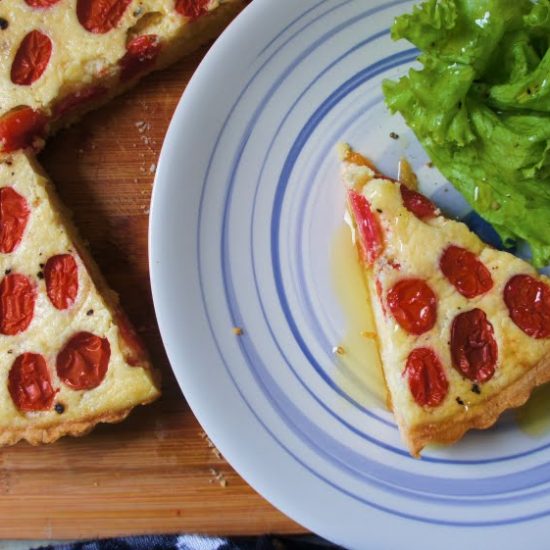 Receita de Quiche de Tomate e Ricota
