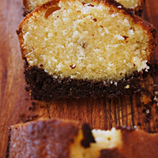 Receita de Bolo de Amanteigado e Brownie