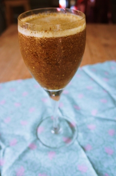 Receita de Suco Digestivo de Linhaça e Ameixa com Água de Coco