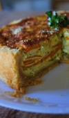 Receita de Quiche de Abobrinha, Cenoura e Queijo Coalho
