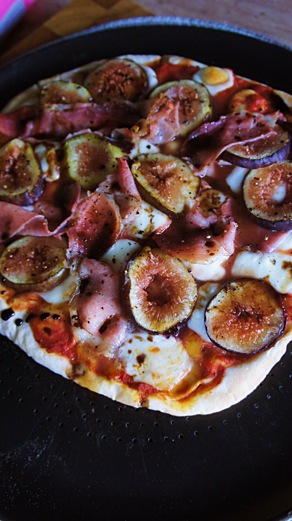 Receita de Pizza de Figo com Presunto Parma