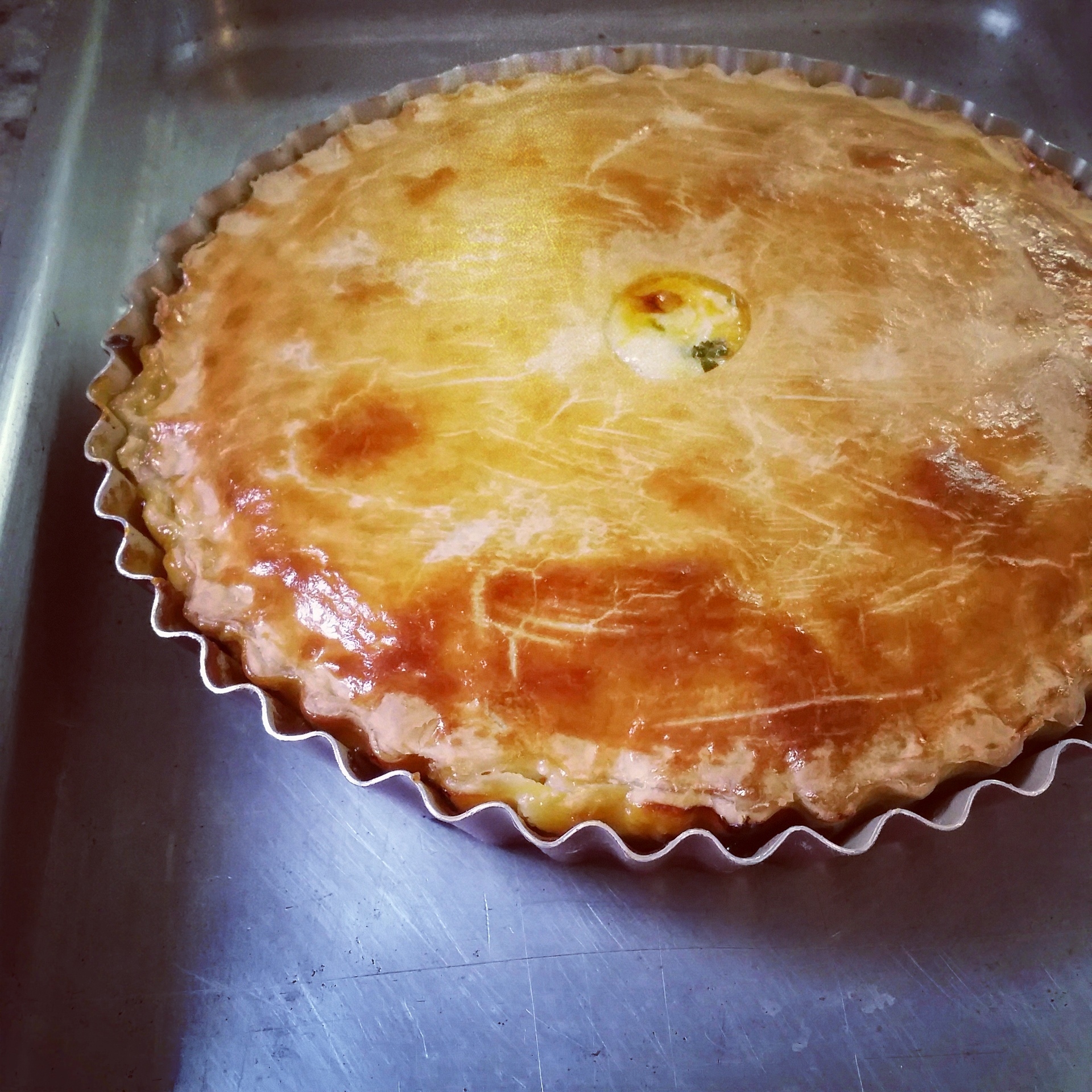 Receita de Torta de Frango com Creme de Milho