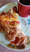Folhadinho Prático de Queijo e Tomate