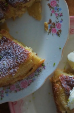 Receita de Bolo de Maçã Francês