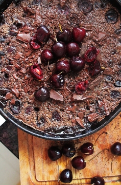 Receita de Clafoutis de Chocolate e Cereja