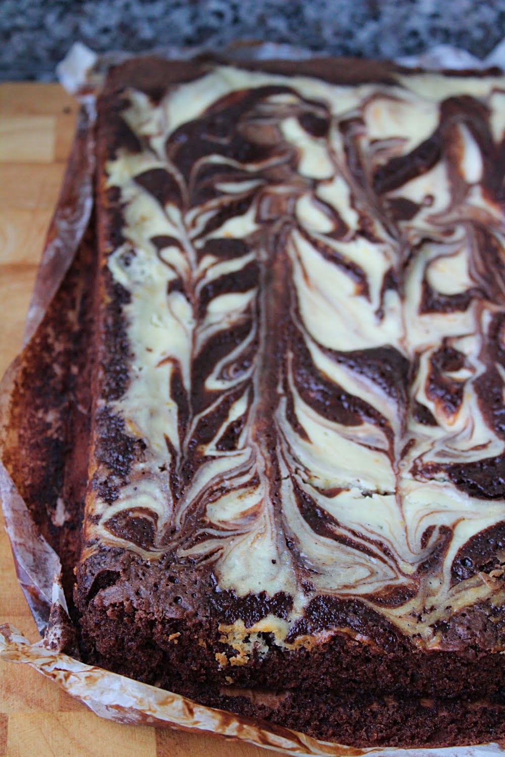 Receita de Bolo Mármore de Chocolate e Cheesecake