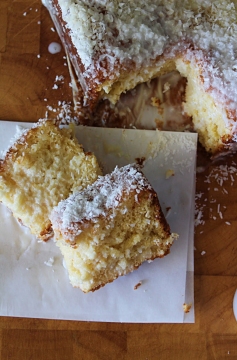 Receita de Bolo Alagadinho de Coco