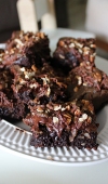 Receita de Brownie com Caramelo Salgado