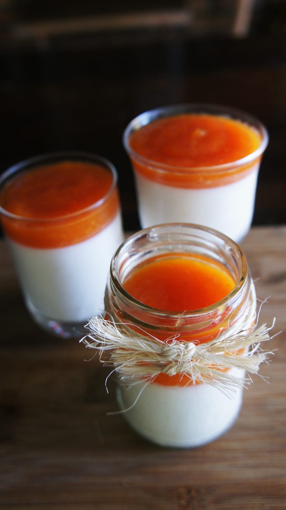 Receita de Panna Cotta de Iogurte Grego com Calda de Mamão