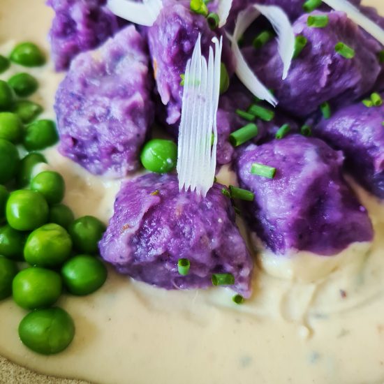 Receita de Noque de Batata Doce Roxa