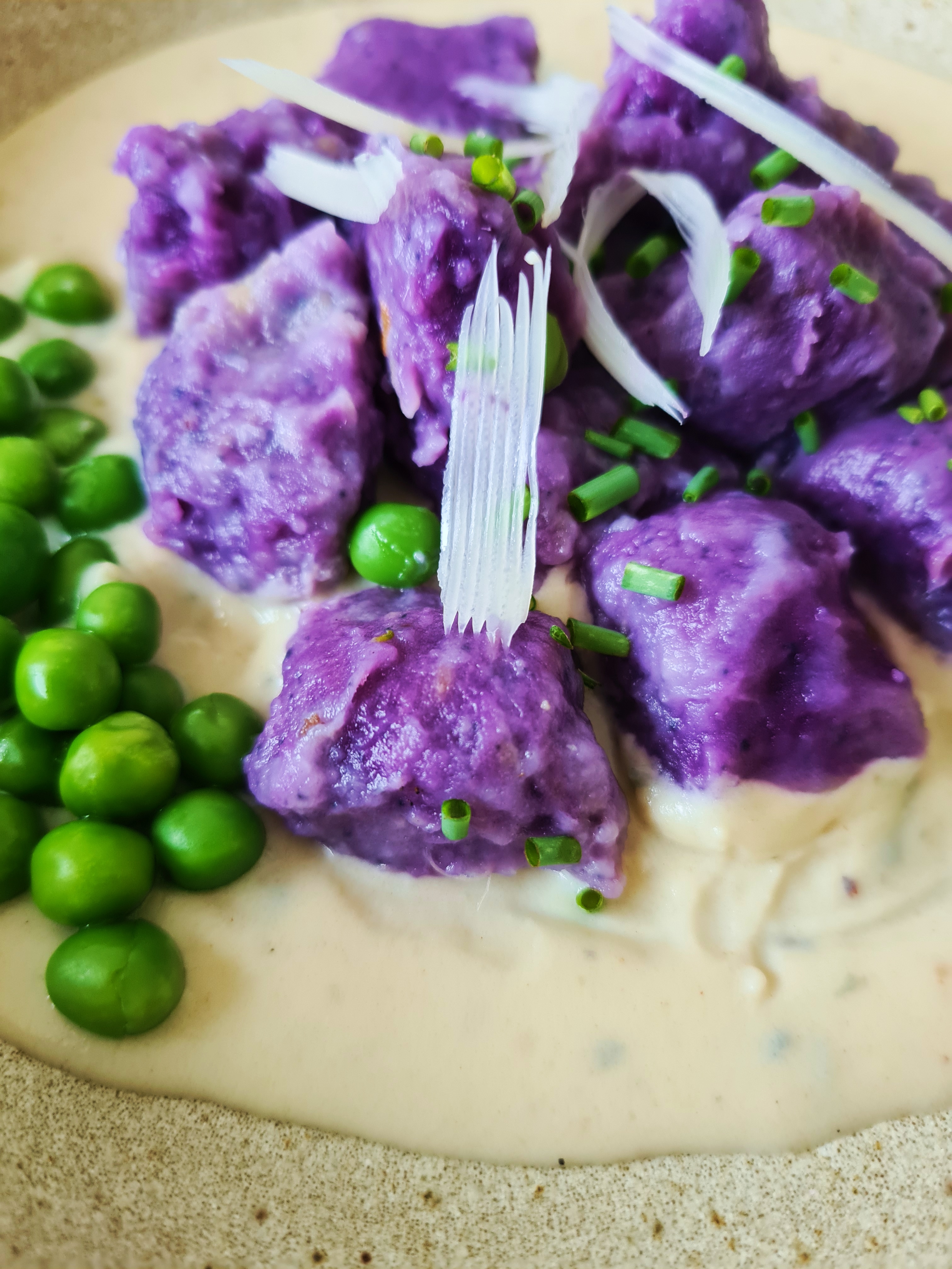 Receita de Noque de Batata Doce Roxa