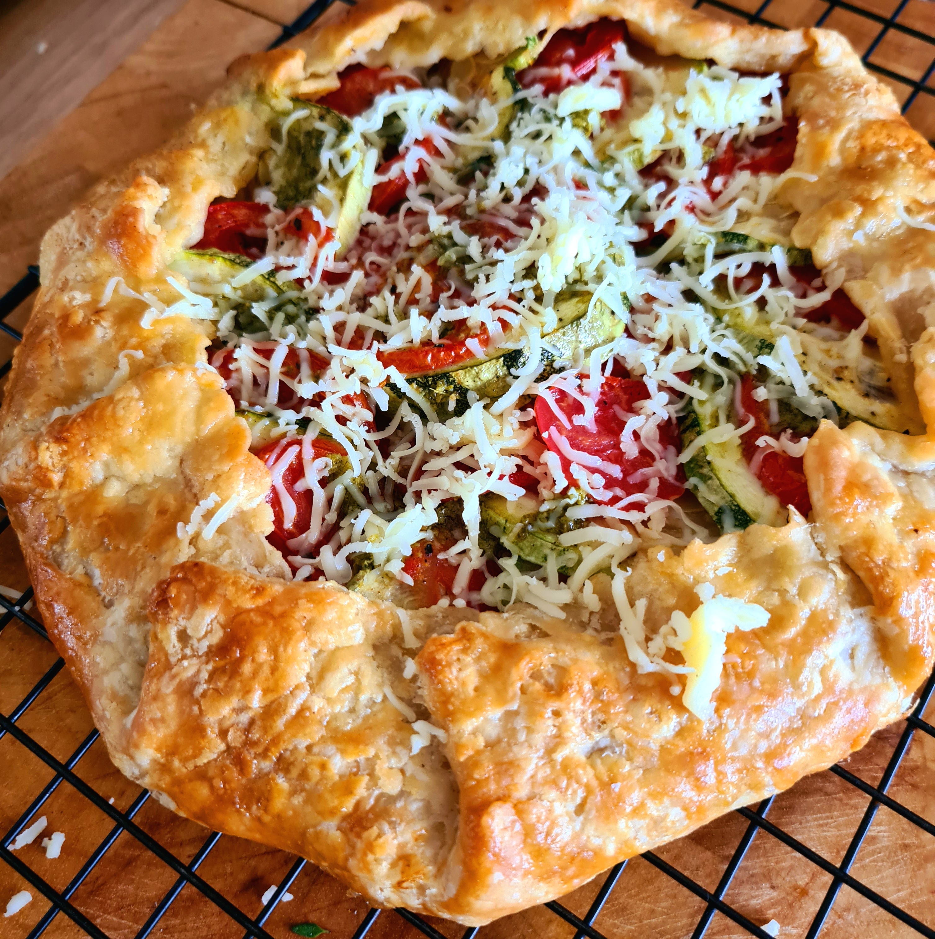 Receita de Galette de Tomate e Abobrinha