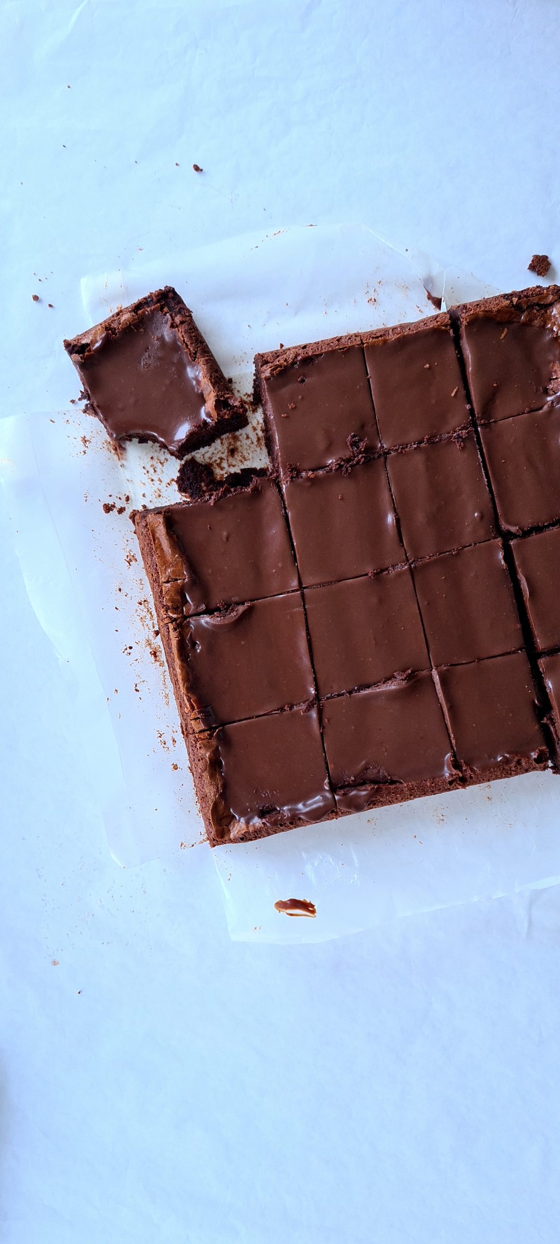 Brownie com Cobertura de Chocolate